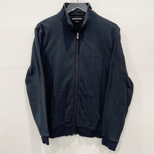 Michael Kors Men’s Full Zip Black Sweater Large